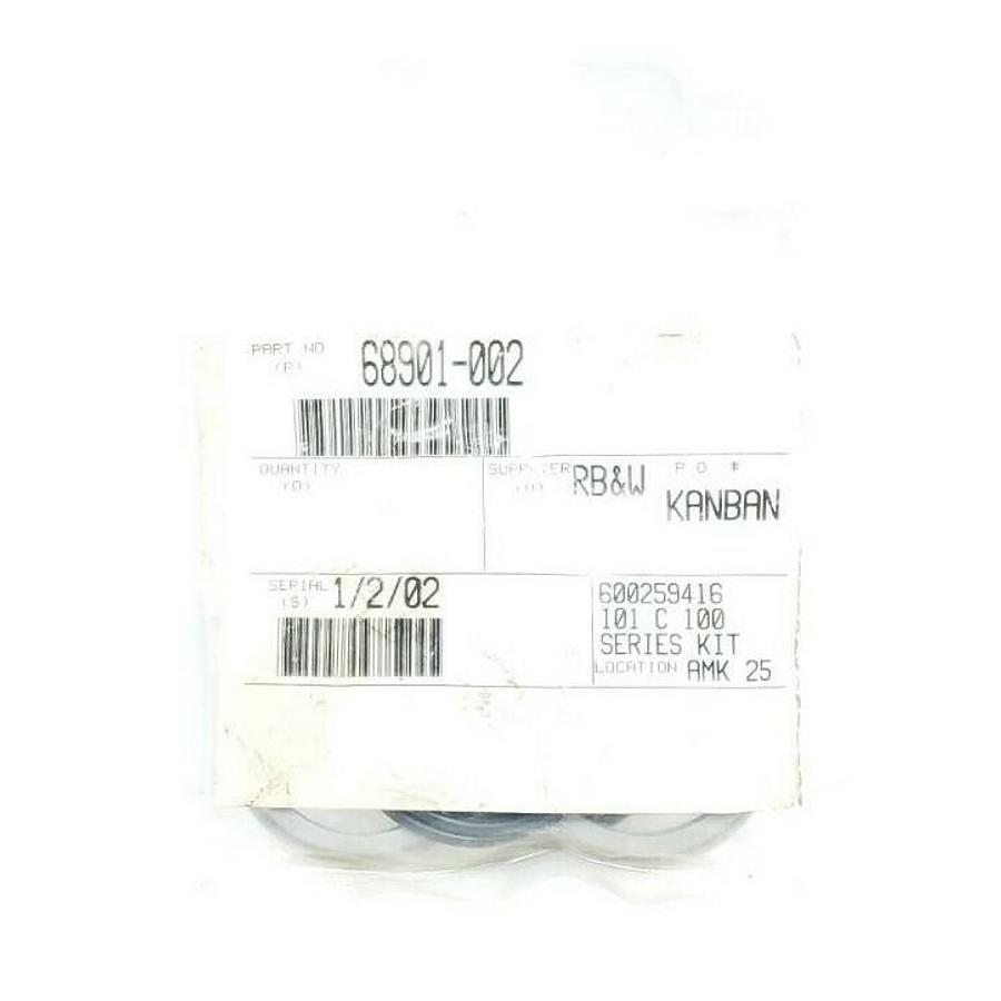 Used NEW RB&W KANBAN 68901-002 SEAL KIT 600259416 101 C 100 SERIES