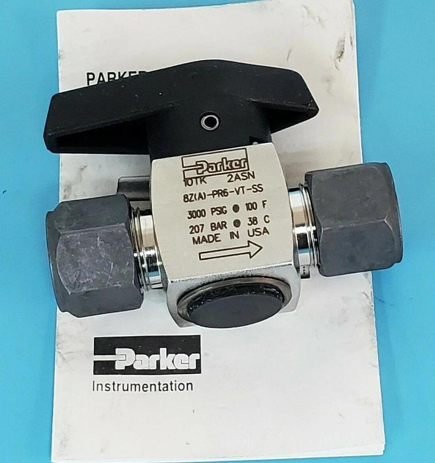 Used NIB PARKER 8Z-PR6-VT-SS PLUG VALVE 8ZPR6VTSS