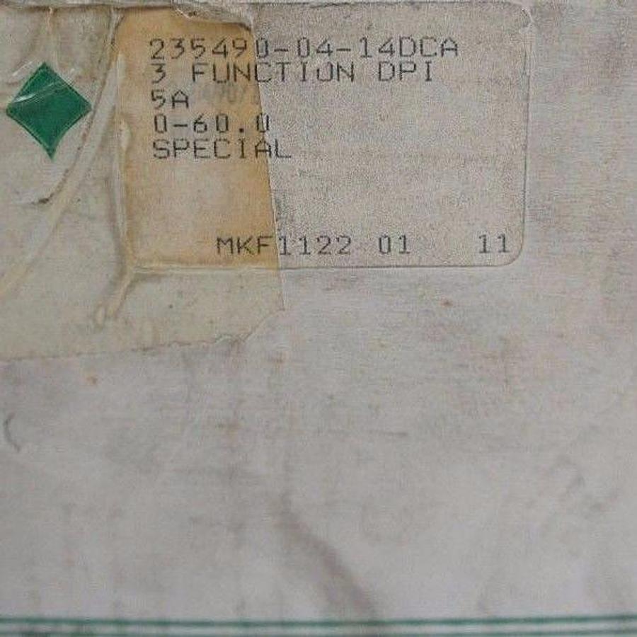 Used NEW YOKOGAWA 235490-04-14DCA PANEL METER 2354 90, 60LM0190, MKF1122 01