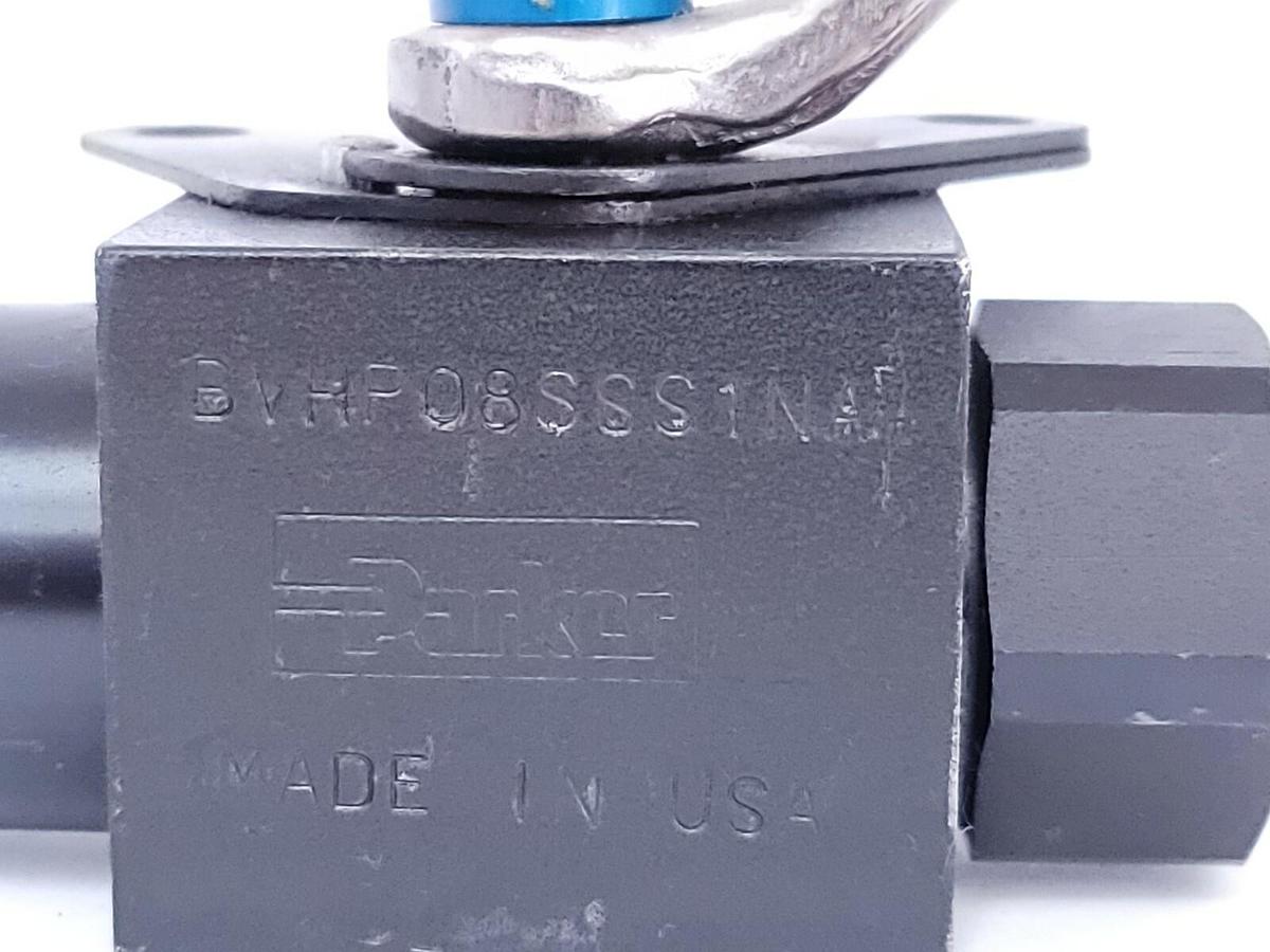 Used NEW PARKER BVHP08SSS1NA HIGH PRESSURE BALL VALVE