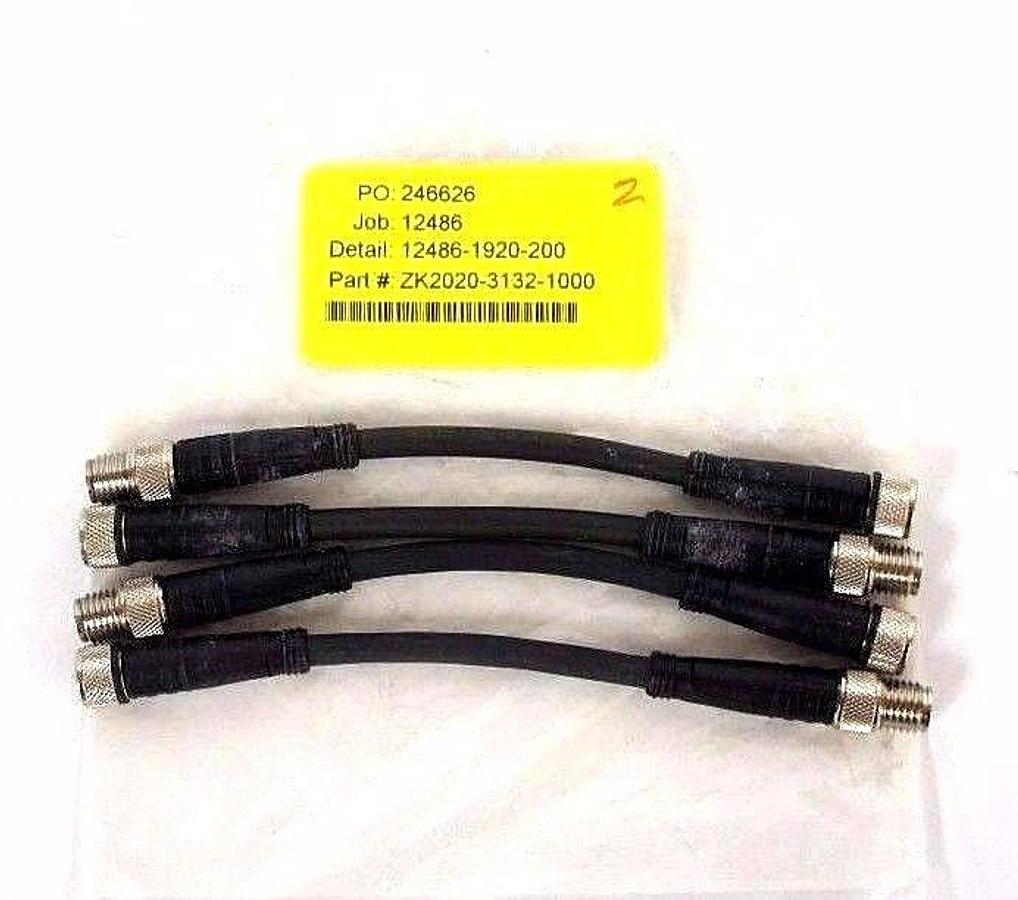 LOT OF 4 NEW BECKHOFF ZK2020-3132-1000 POWER CABLE ZK202031321000