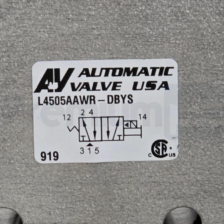 Used Automatic Valve Automax L4505AAWR-DBYS S/S Solenoid Valve 5/2 SS50LFAXR4-CM7016