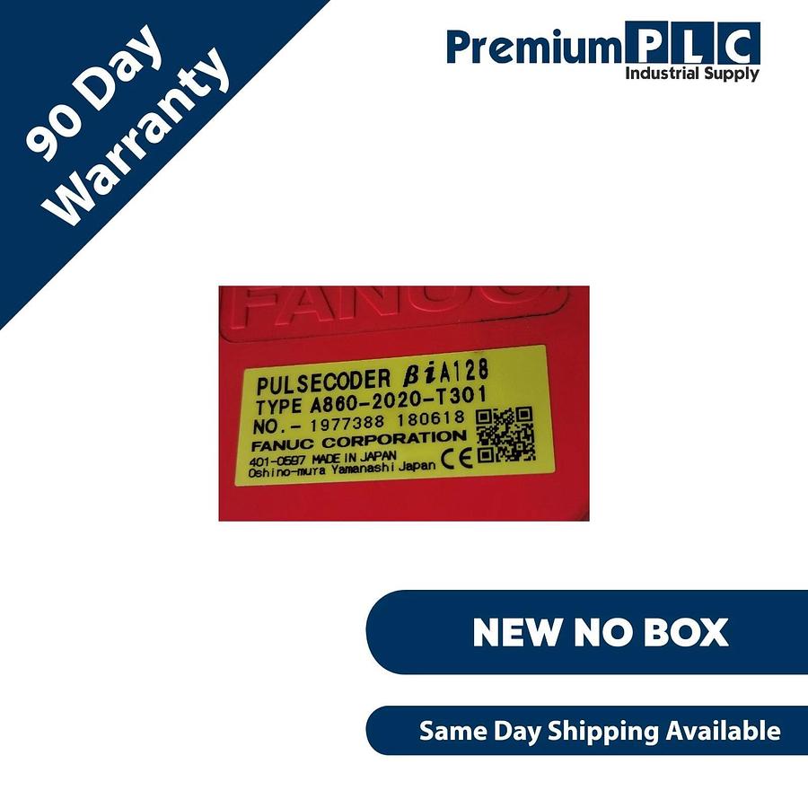 NEW FANUC A06B-0077-B103 BiS12/2000 AC SERVO MOTOR 1.4kW CONT W/ A860-2020-T301
