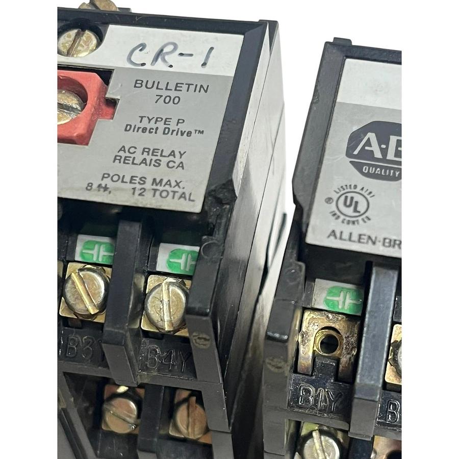 Used Lot of 2 Allen-Bradley 700-P440A1 AC Relay Bulletin 700 Type P 110/120V