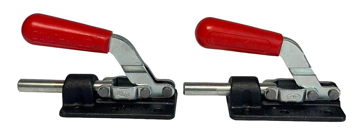 Used 2 DE-STA-CO MODEL 607 STRAIGHT LINE ACTION CLAMPS 800LBS NSNP