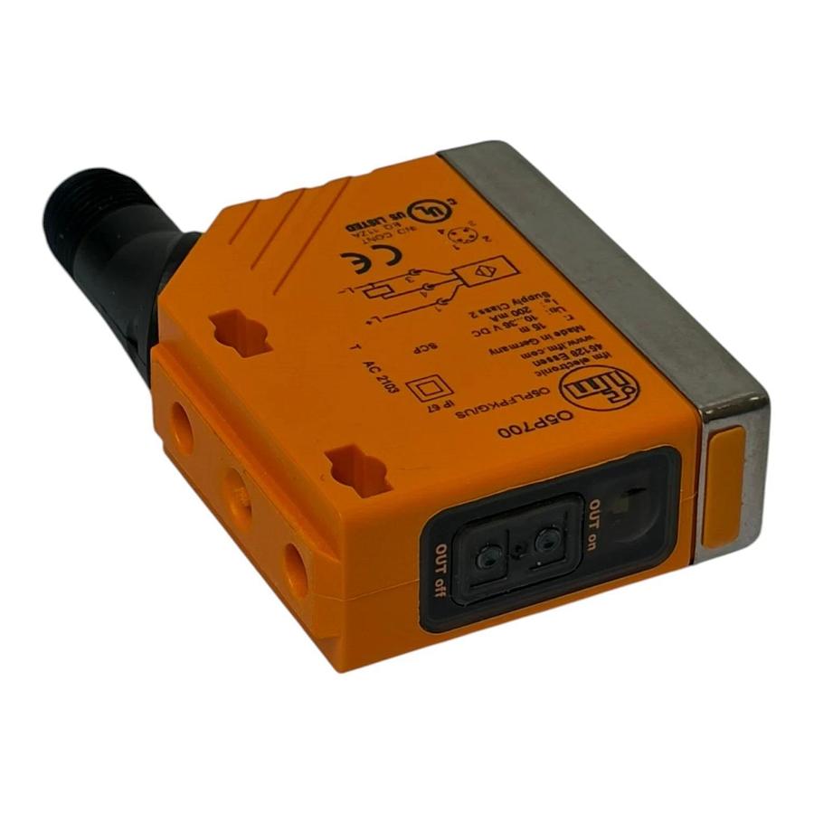 ifm electronic O5P700 Retro-Reflective Laser Sensor O5PLFPKG/US New Surplus
