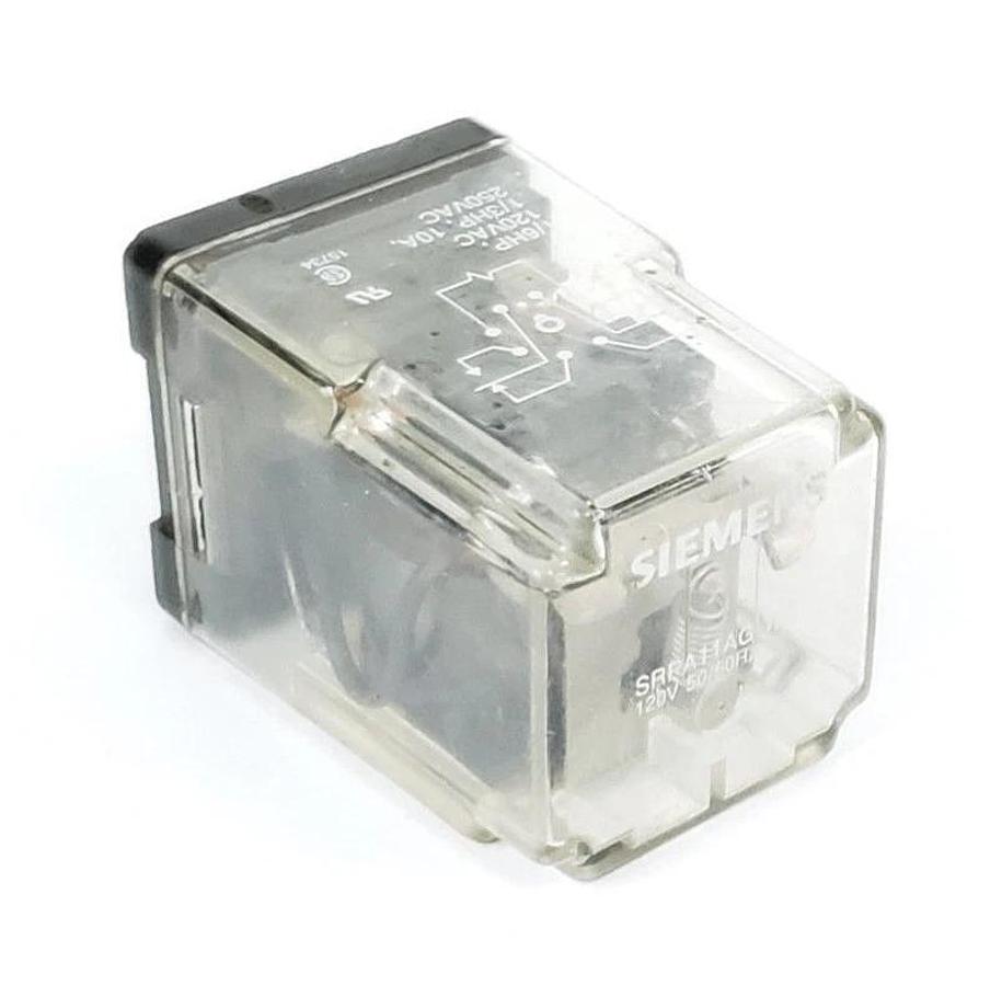 Used SIEMENS SRPA11AG-120 RELAY 10AMP DPDT 120VAC, 50/60HZ, SRPA11AG120