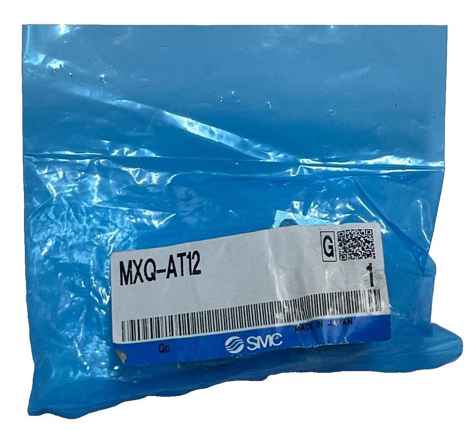 Used (4) SMC MXQ-AT12 Stroke Adjuster Retraction End - MXQ 12mm Bore Air Slide Table