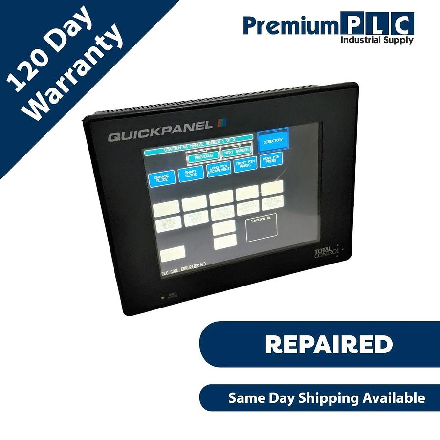 Refurbished GE FANUC TOTAL CONTROL CQPI31200C2P-A QUICKPANEL W/ QPI-MBP-201-G MODBUSPLUS