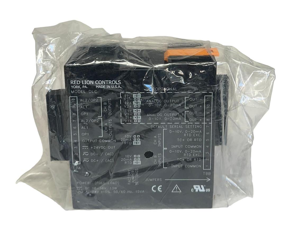 Used RED LION DLC11001 MODEL DLC DUAL LOOP TEMPERATURE CONTROLLER RS485 MODBUS NSMP