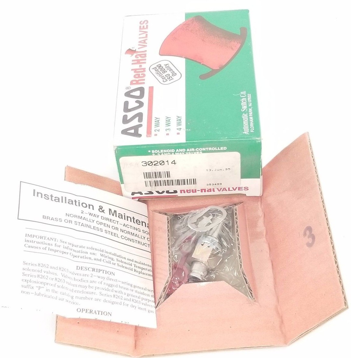 NIB ASCO 302014 REBUILD KIT