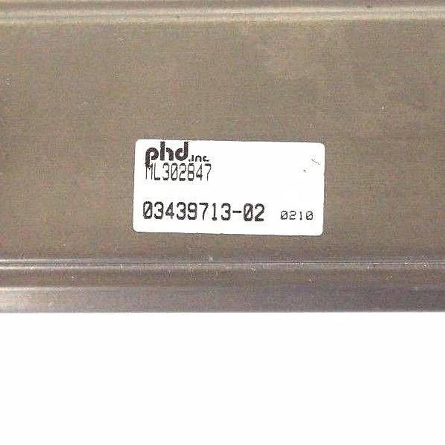 Used PHD ML302847 ROTARY ACTUATOR CYLINDER 03439713-02 W/ SMC FLOW VALVES