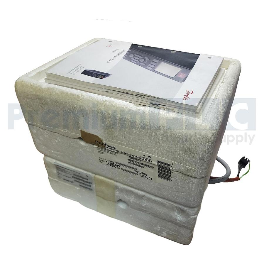 Used DANFOSS 131B0592 VLT AutomationDrive FC-302 7.5HP w/ 195N3100 LC/RFI FILTER NSMP