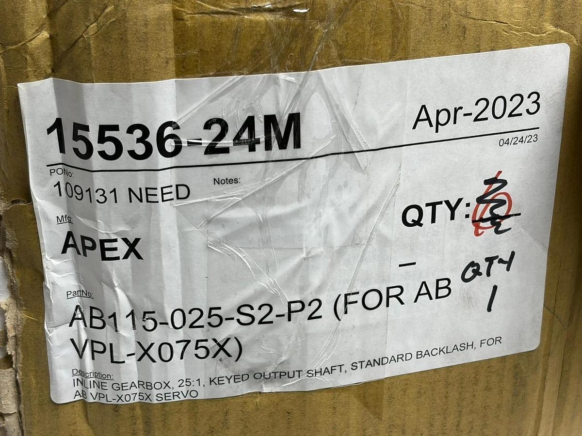 Apex Dynamics AB115-025-S2-P2 Inline Planetary Gearbox Reducer 25:1 Ratio New
