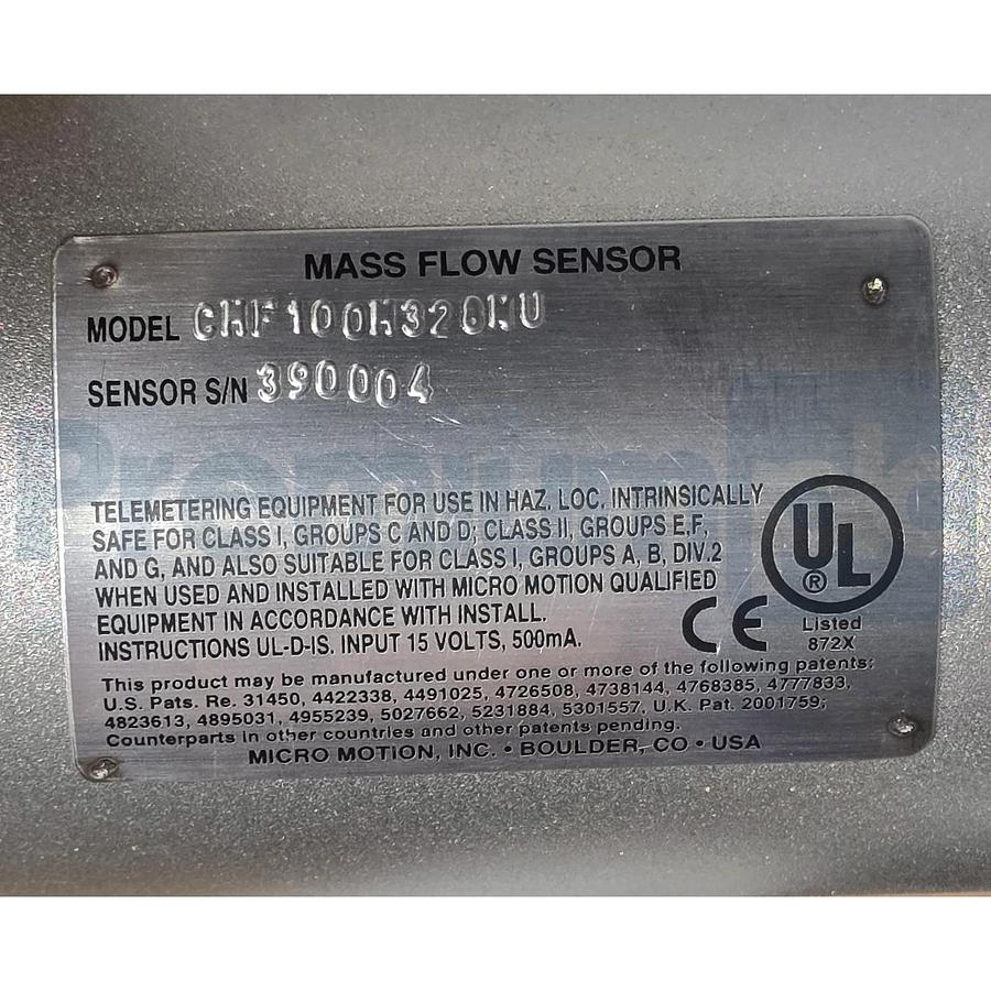 Micro Motion CMF100M328NU | CMF100 ELITE Coriolis Flow Meter 1" DN25 316L SS NEW