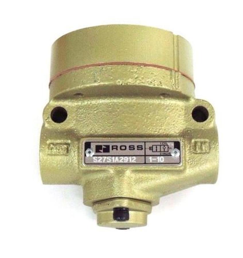 Used NIB ROSS S2751A2912 VALVE A2903 W/ SAE-4 PILOT SAE-6 PORTS