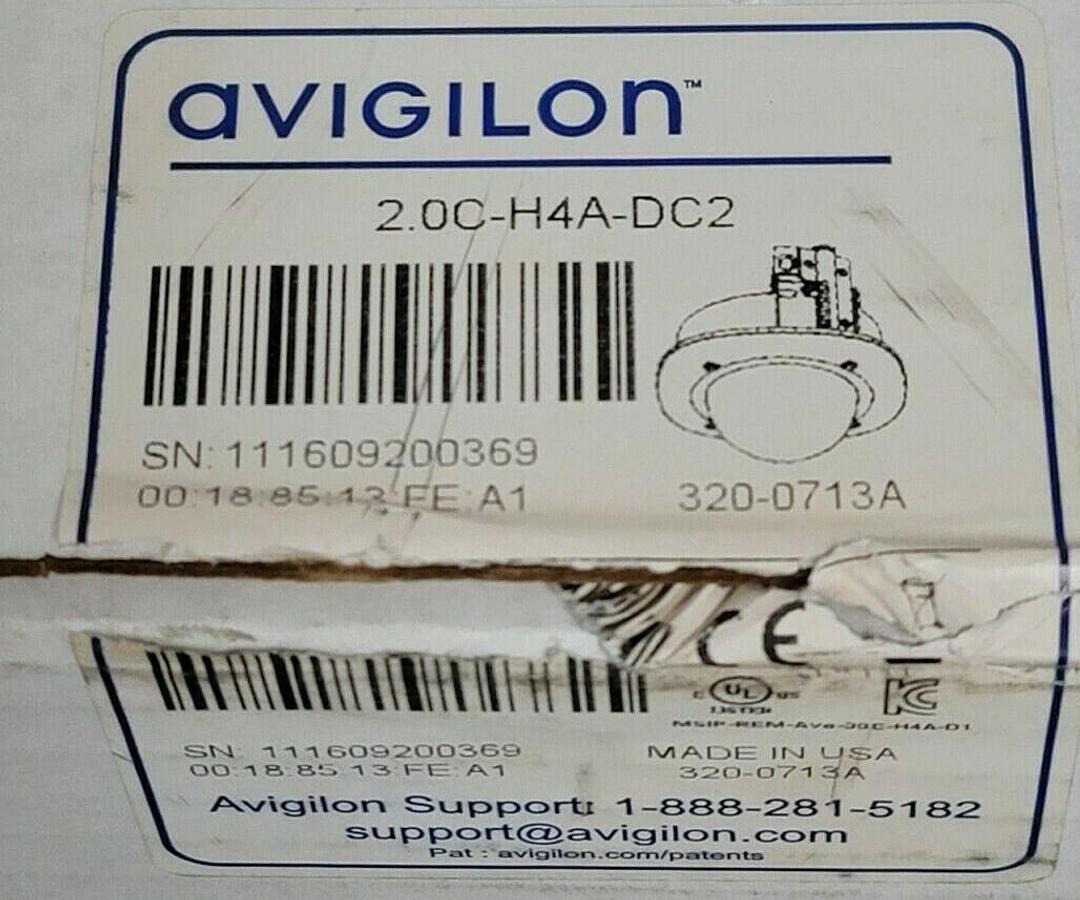 Used NEW AVIGILON 2.0C-H4A-DC2 H4 4K HD INDOOR IP DOME CAMERA 20CH4ADC2