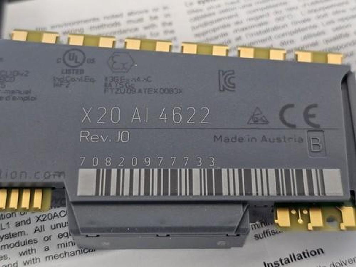 NIB B&R X20AI4622 INPUT MODULE X20 SYSTEM X20 AI 4622