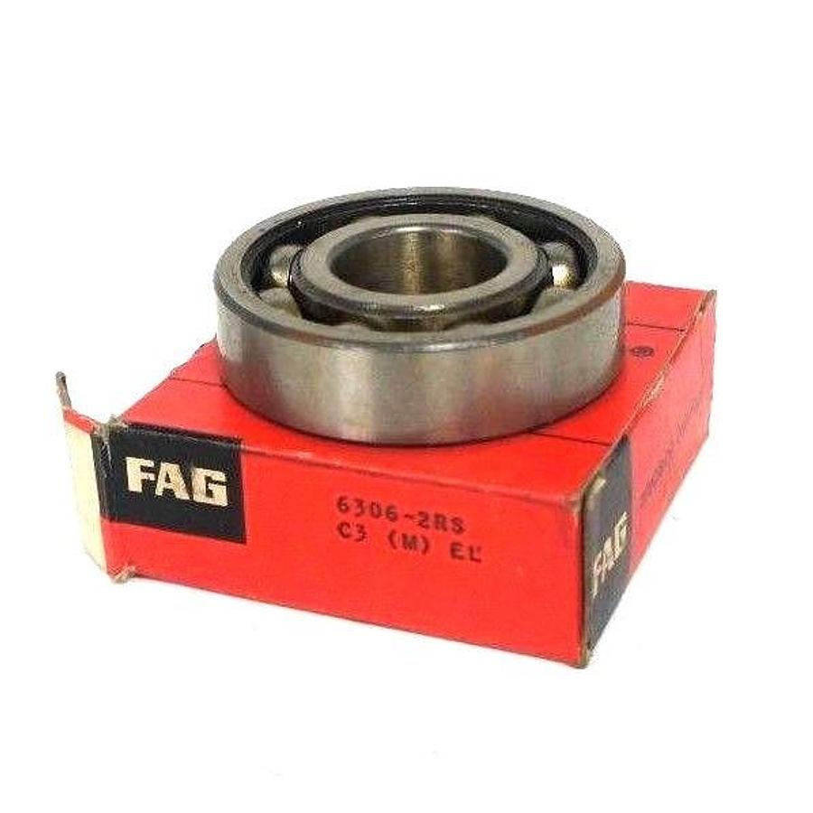 Used NIB FAG 6306-2RS SINGLE ROW BALL BEARING 63062RS