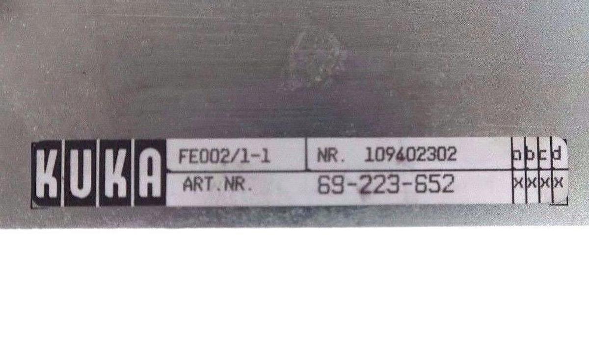Used REPAIRED KUKA 69-223-652 POWER SUPPLY FE002/1-1 NR. 109402302, 69223652