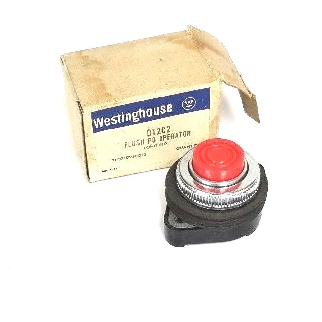 Used NIB WESTINGHOUSE OT2C2 FLUSH PUSHBUTTON OPERATOR 0T2C2