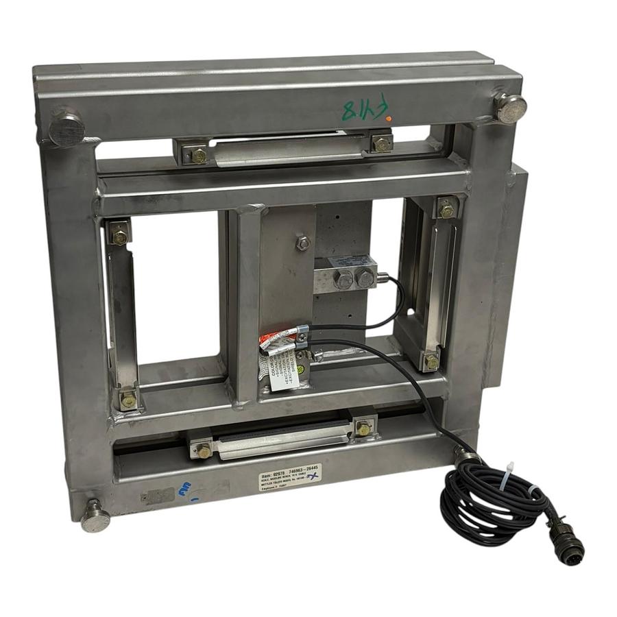 Used Mettler Toledo HD100SR Heavy Industrial 250 lb Bench Scale Base Stainless