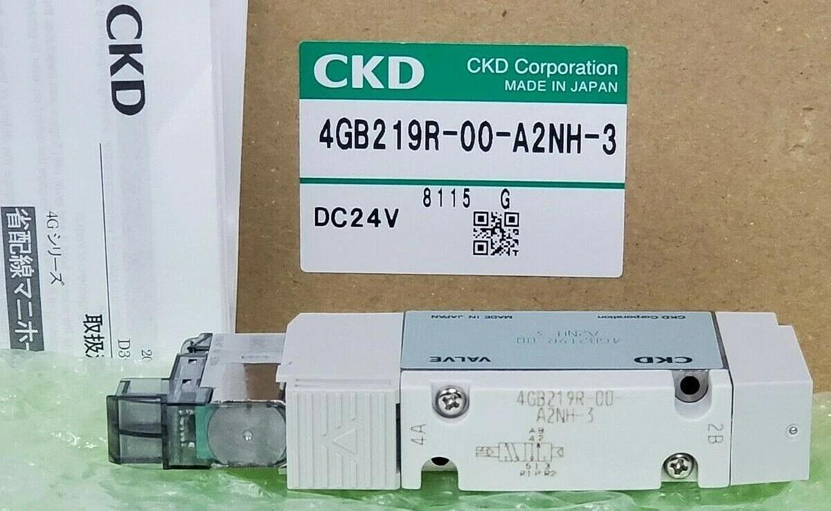Used NIB CKD 4GB219R-00-A2NH-3 VALVE MANIFOLD 4GB219R00A2NH3, DC24V