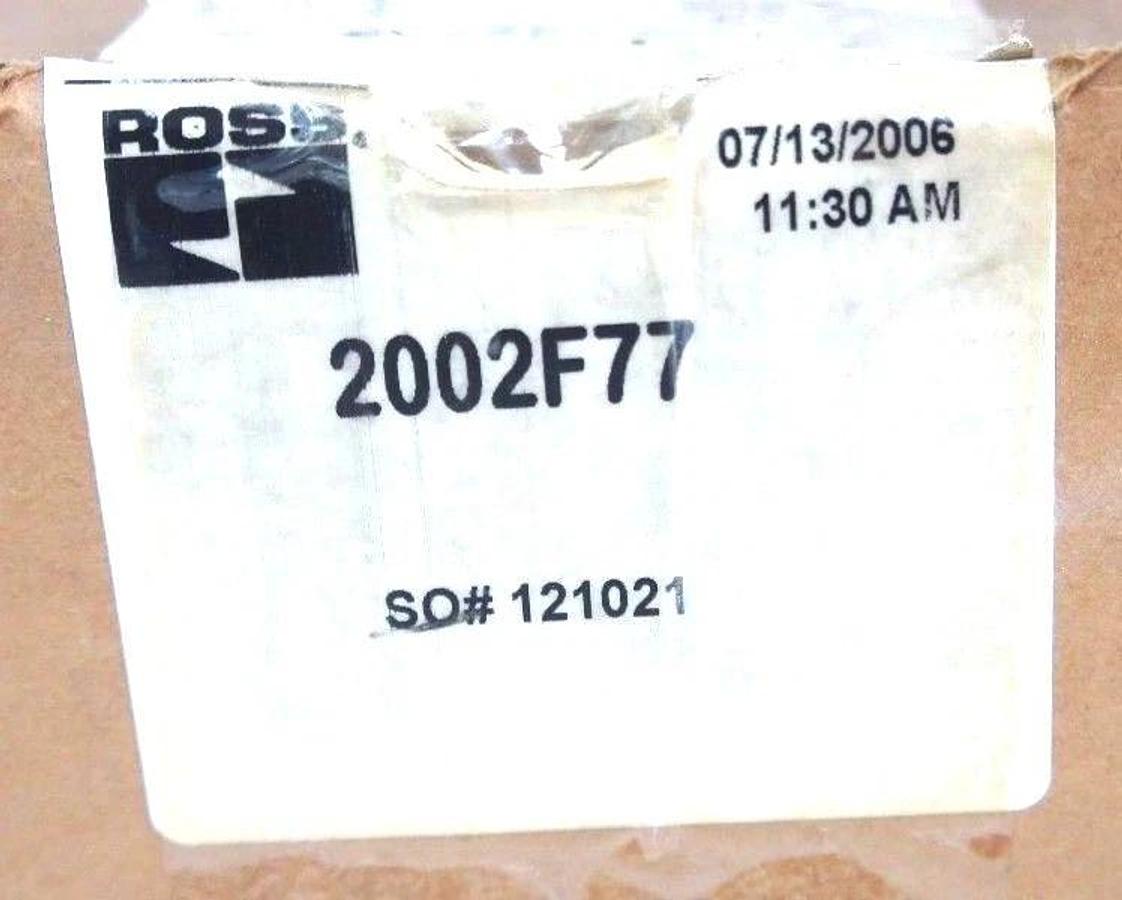 Used NIB ROSS 2002F77 KIT, NASON SP-2CC-15F/141, W/ 1657691, 5500A5013, 936K87-D