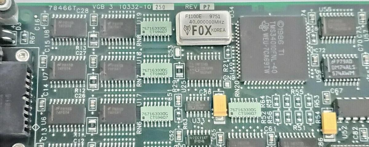 Used ADEPT TECHNOLOGY 10332-10250 REV. P7 VGB CONTROL BOARD 78466T-VGB-3 20332-10250