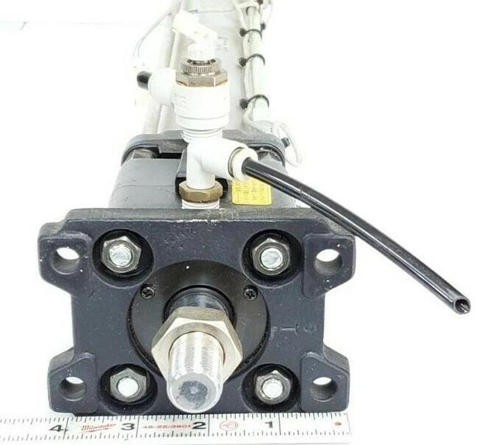 Used SMC CDL1F50-400F-Z73 PNEUMATIC TIE ROD CYLINDER 1.0MPA MAX CDL1F50400FZ73