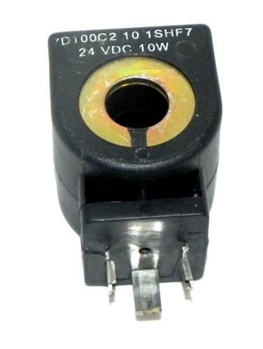Used PARKER 7D100C2 10 1SHF7 SOLENOID COIL 24 VDC,10W, 7D100C2101SHF7