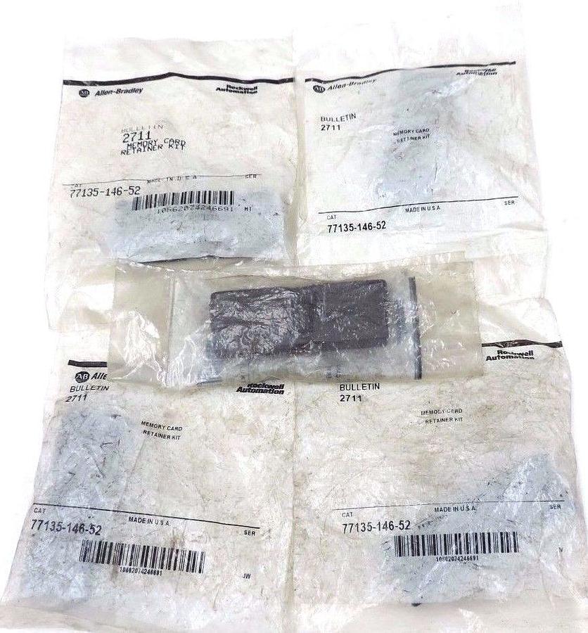 Used LOT OF 5 NEW ALLEN BRADLEY 77135-146-52 MEMORY CARD RETAINER KITS 7713514652
