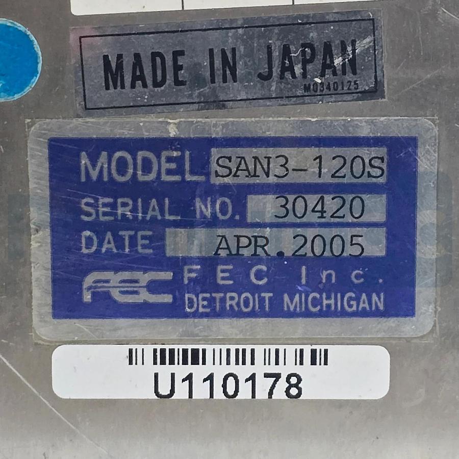 Refurbished FEC Daiichi Dentsu SAN3-120S DSP1500 enFORCE Servo Press Controller AC 200-220V
