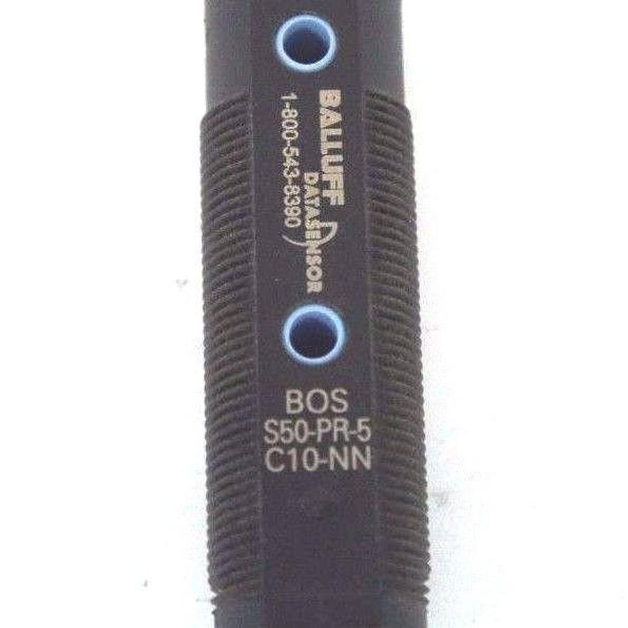 Used NIB BALLUFF BOS-S50-PR-5-C10-NN PHOTOELECTRIC DATASENSOR BOSS50PR5C10NN