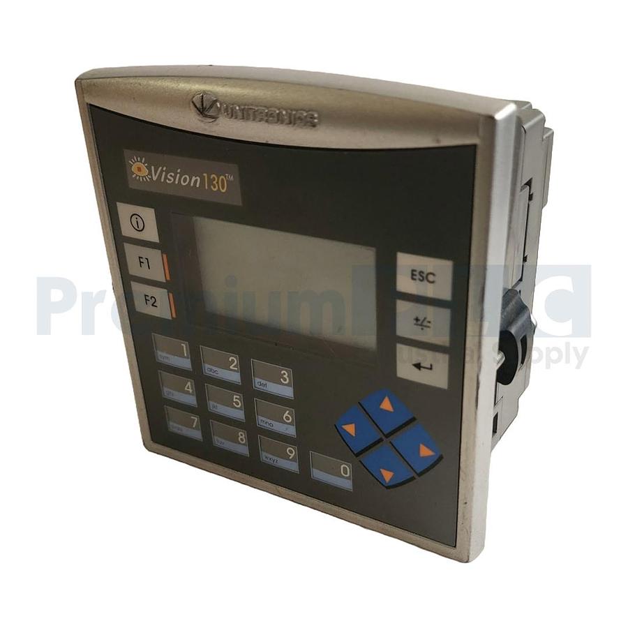 Used UNITRONICS V130-33-TA24 VISION 130 SERIES PLC+HMI PANEL MONOCHROME DISPLAY 2.4"