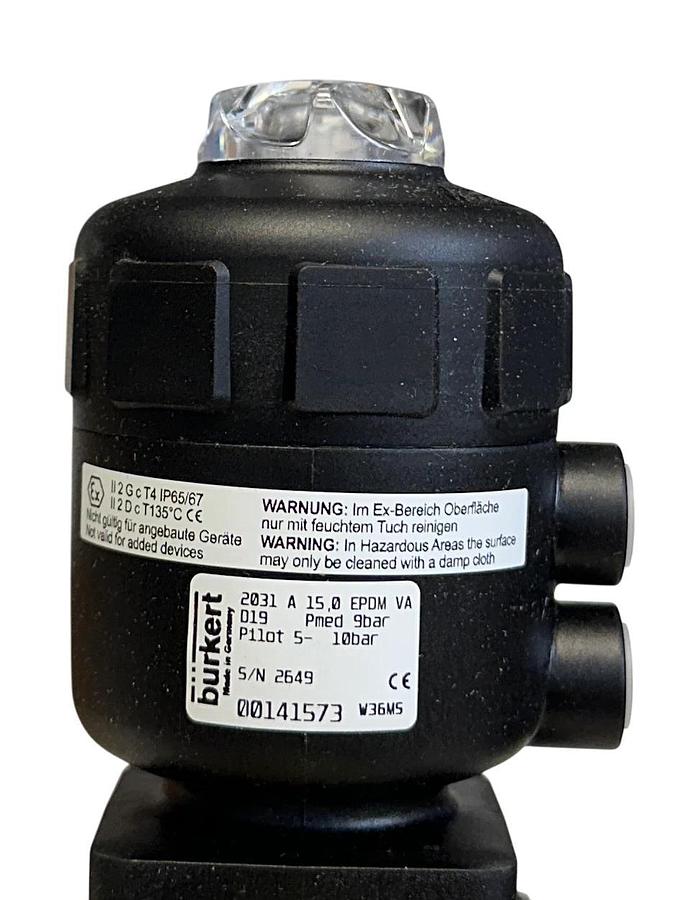 BURKERT 2031 A 15,0 EPDM VA / 00141573 / 141573 DIAPHRAGM VALVE 2/2-WAY NSMP