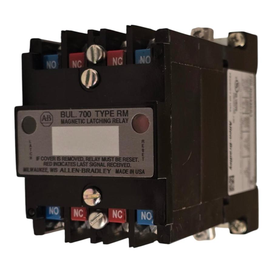 Used Allen Bradley 700-RM440A1 /B Bulletin 700 Type RM Latch AC Relay 115/120VAC NSMP