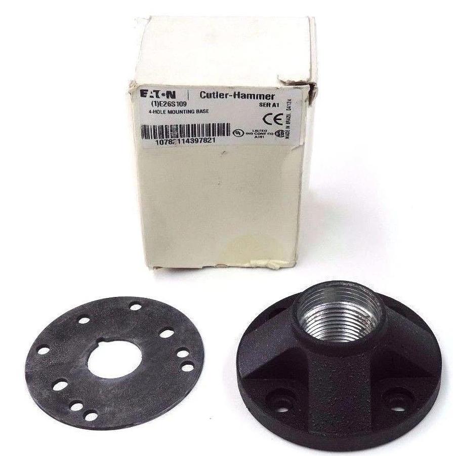 Used NIB EATON CUTLER-HAMMER E26S109 4-HOLE MOUNTING BASE E26-S109 SER. A1