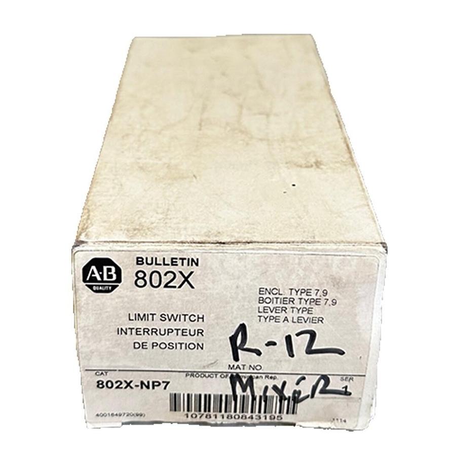 Used NEW ALLEN BRADLEY 802X-NP7 /1 WATERTIGHT LIMIT SWITCH SPRING RETURN 802XNP7