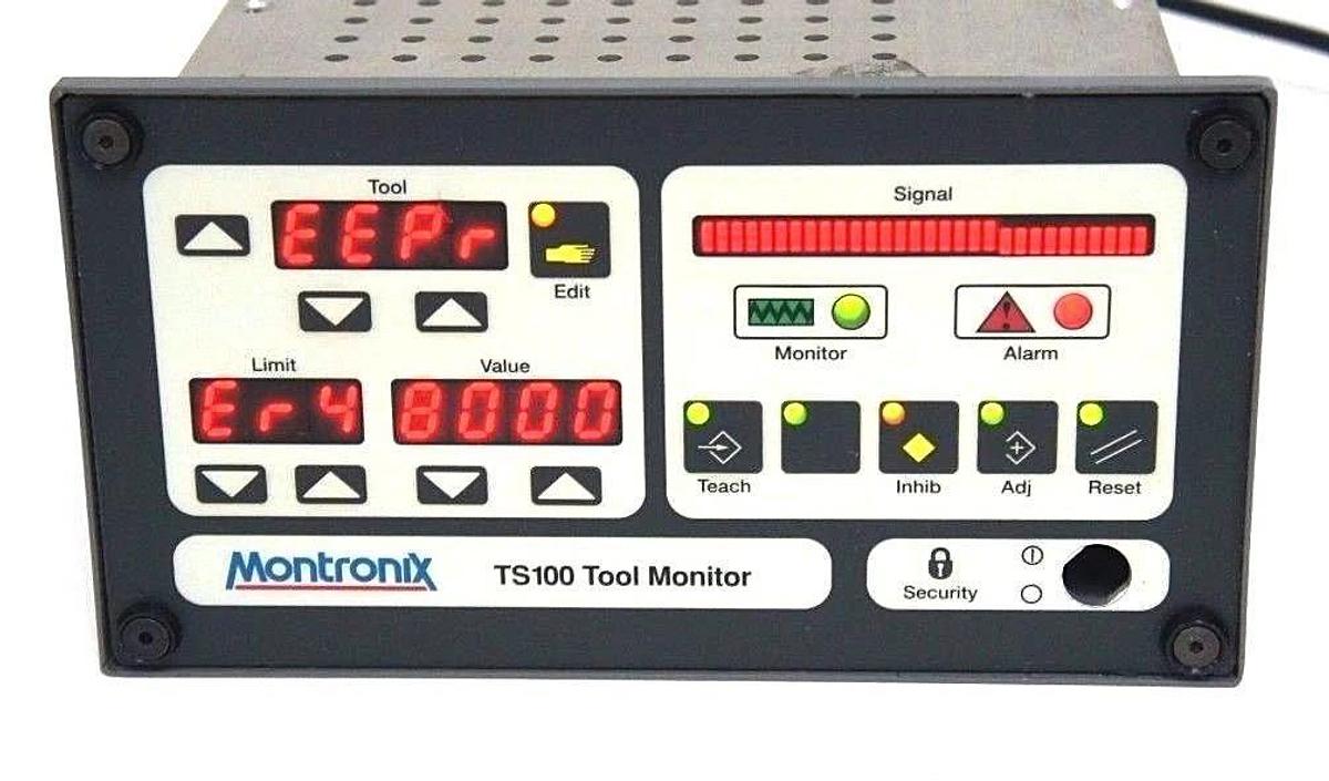 Used MONTRONIX TS100 TOOL MONITOR 120/230V, 50/60HZ, 33W