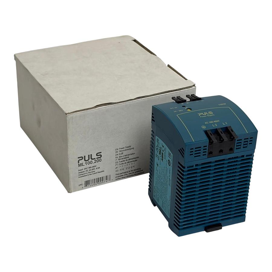 Used PULS ML100.200 MiniLine DIN Rail Power Supply 100W 24V-28V 4.2A New in Box