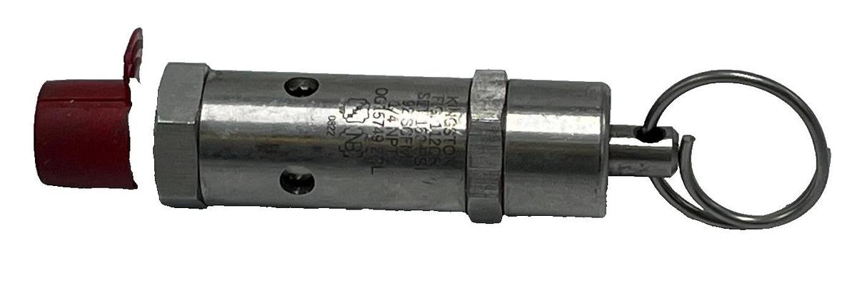Used Kingston 112CR-2-150 ASME Safety Relief Valve 1/4" NPT 150 PSI Stainless Steel