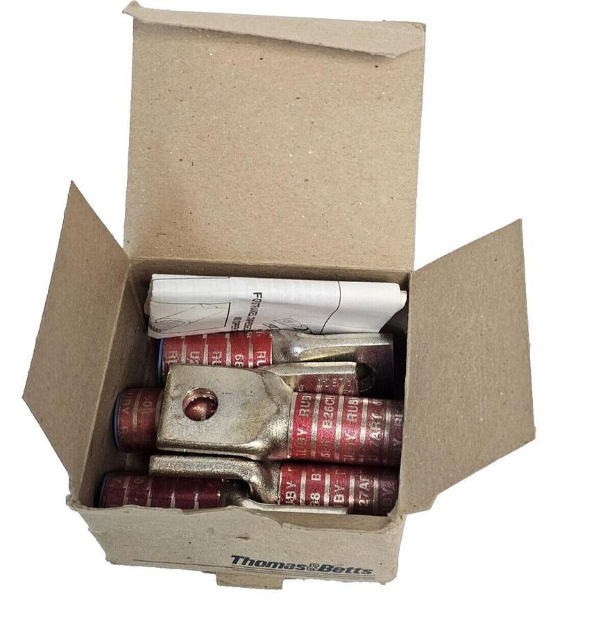 Used BOX OF 5 NEW BLACKBURN THOMAS & BETTS ATL30-38 ALUMINUM COMPRESSION LUGS
