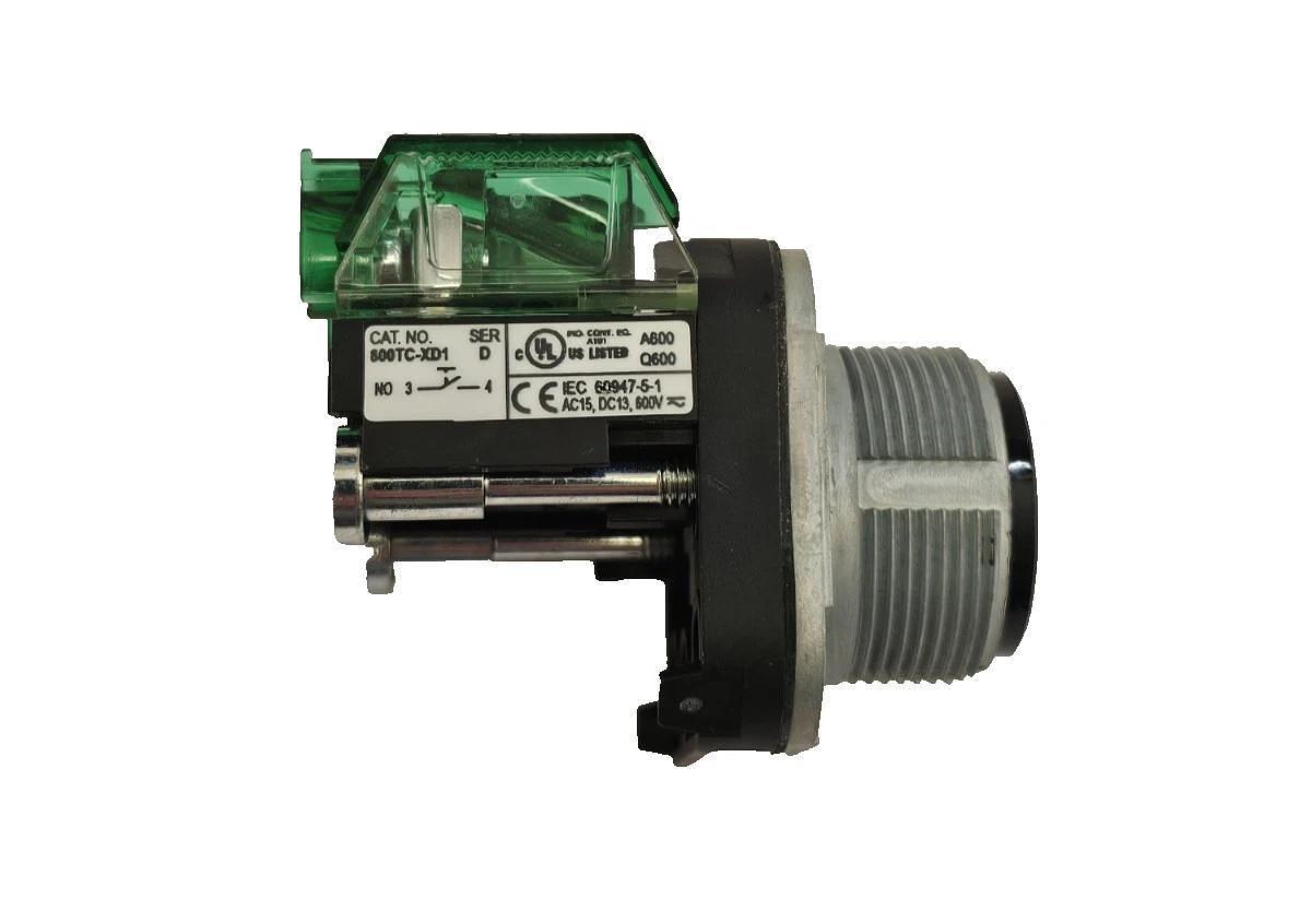 NIB ALLEN BRADLEY 800TC-A2D1 FLUSH HEAD BLACK PUSH BUTTON 800TCA2D1 SER. T