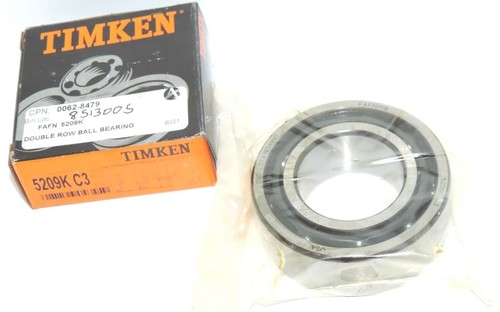 NIB TIMKEN 5209K C3 DOUBLE ROW BALL BEARING 5209KC3
