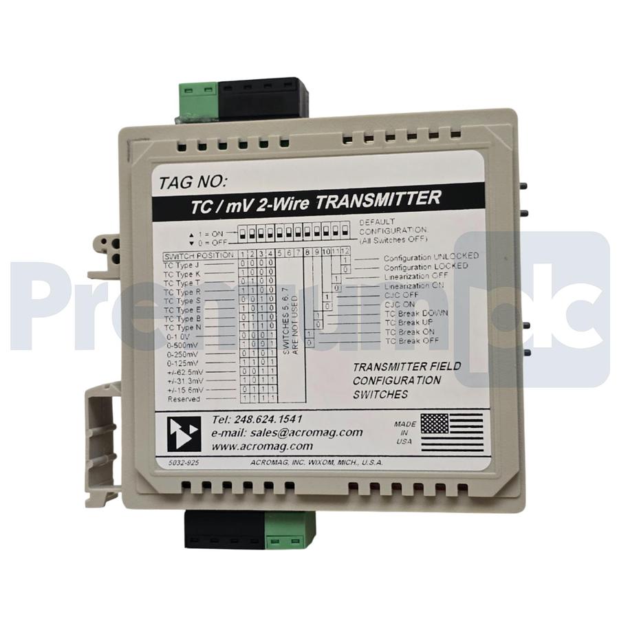 Used ACROMAG 656T-0600-C 600T DUAL TC/mV INPUT, TWO-WIRE TRANSMITTER 656T-0600 NSMP