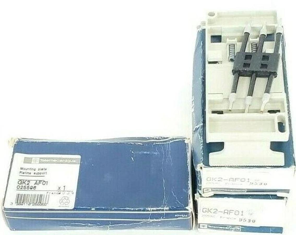 Used LOT OF 3 NIB TELEMECANIQUE GK2AF01 MOUNTING PLATES 025596