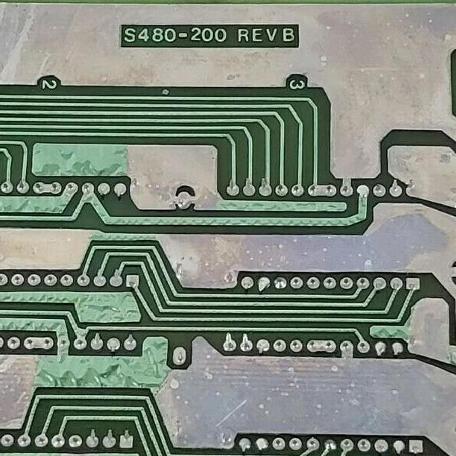 Used GOULD MODICON ASSY S480-200 REV. B PCB MEMORY CPU MODULE S482-400