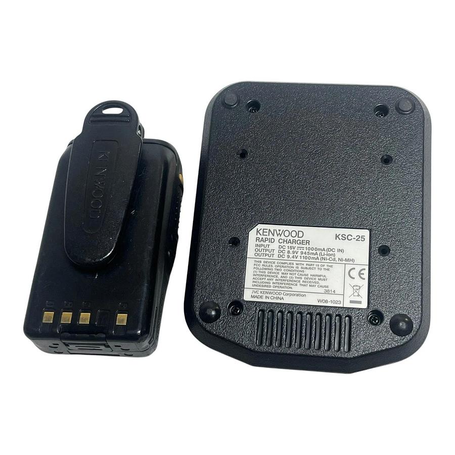 Used Kenwood TK-3360 UHF Radio KSC-25 Charger Base W0H-0010 Adapter Bundle