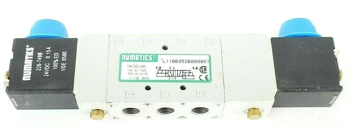 NEW NUMATICS L11BB452B000061 L SERIES SOLENOID VALVE 14.5-145 PSIG-AIR 226-749B